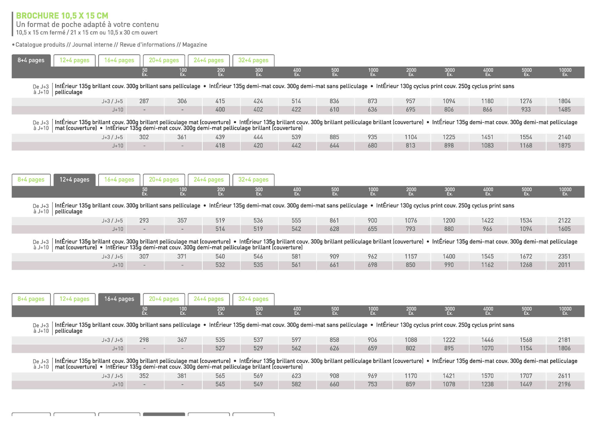 BROCHURE 10,5x15 2 points metal avec couv 1