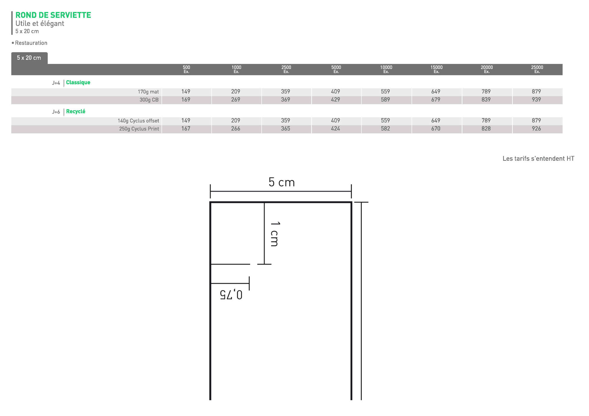 RESTORANT Rond de serviette 1