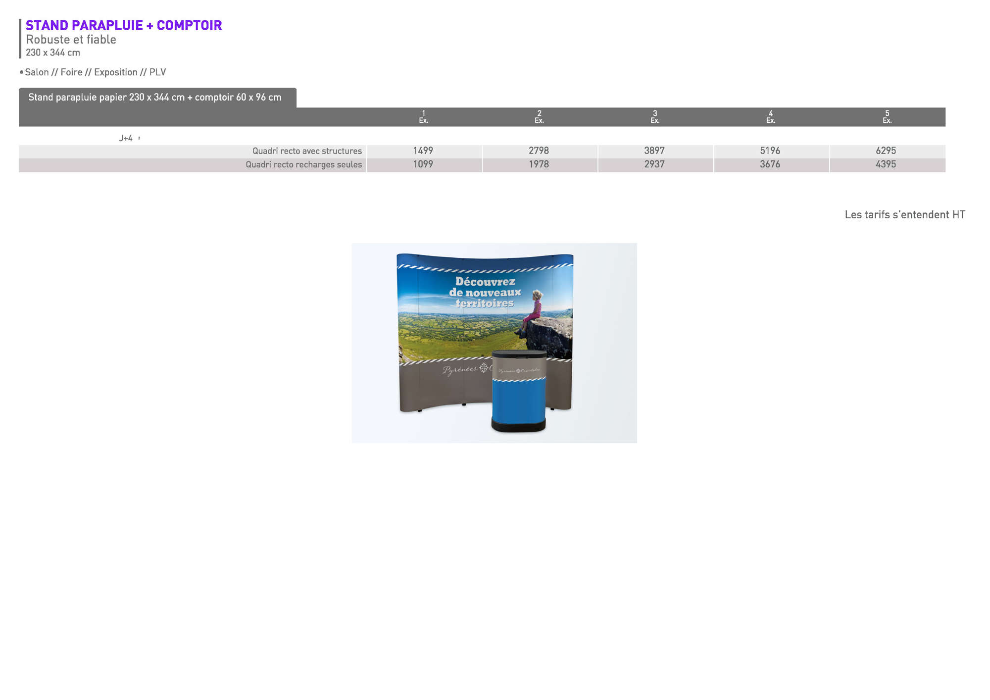 STAND Parapluie comptoir