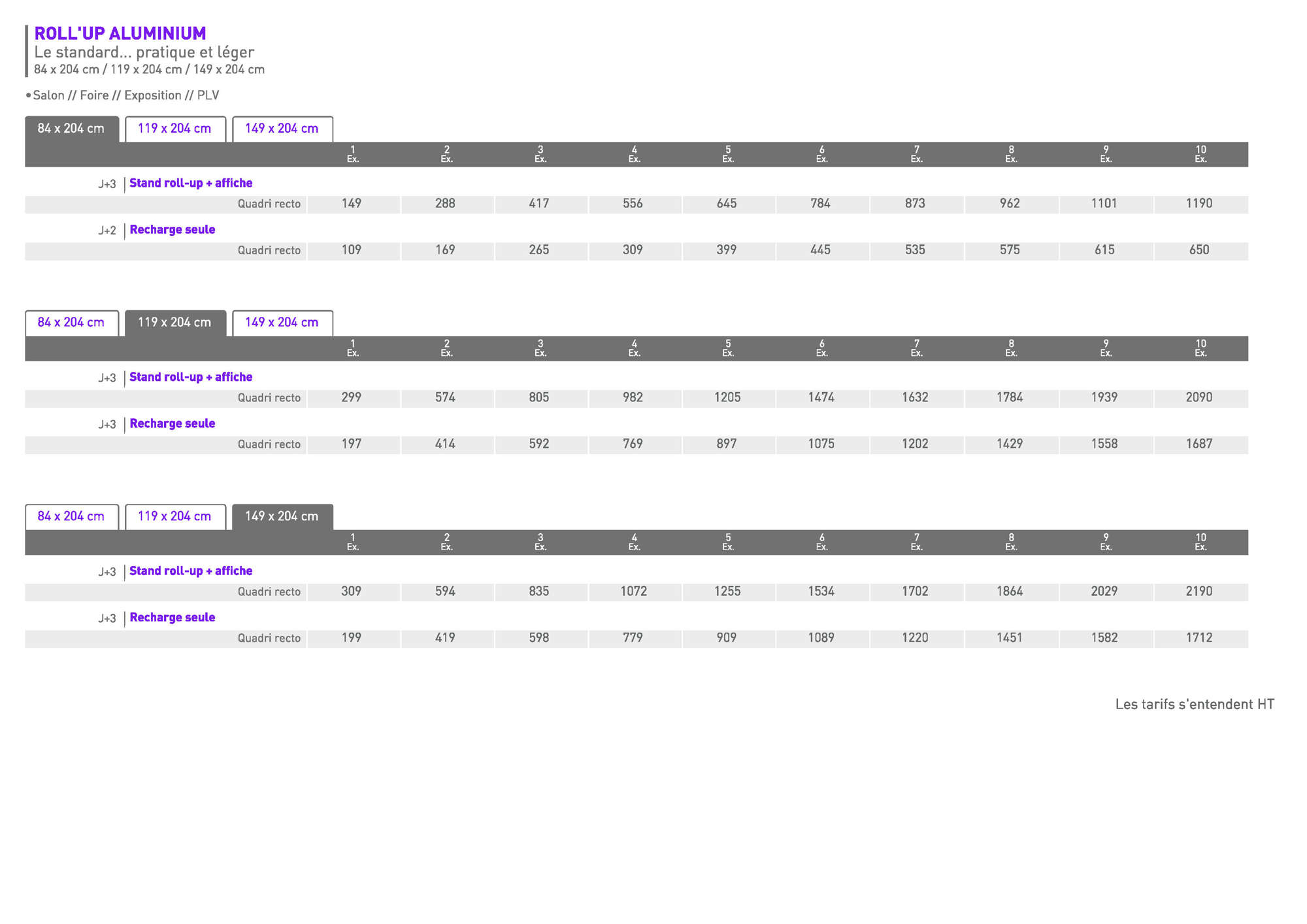 STAND Roll up aluminium 1
